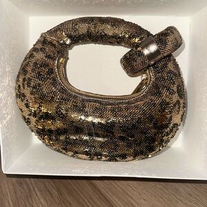 JW Pei Leopard Print Sequin Women's Bag